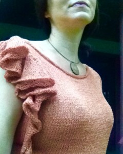 knit in Shibui 100% linen (clay)