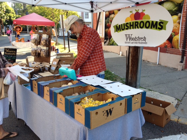 Warren is the incredibly knowledgeable and helpful vendor of WoodsFresh mushrooms.