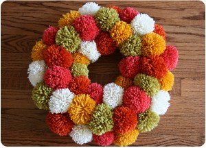 pompom-wreath