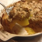 Peach-almond Cobbler