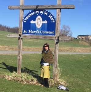 Ready to visit the Cashmere sheep at St. Mary's on the Hill.