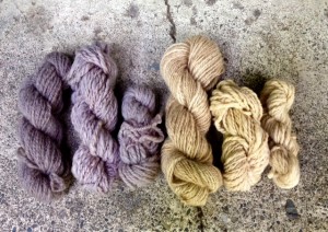 naturally-dyed skeins