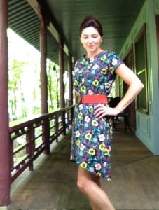 My first garment using April Rhodes' Staple Dress pattern.