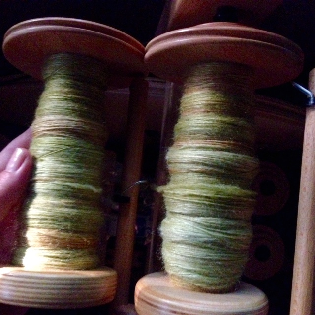 Singles from Three Waters Farm -- ready to ply.