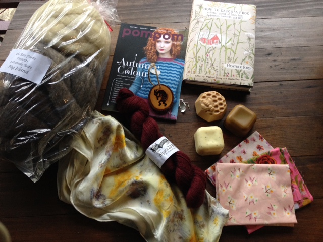My Rhinebeck haul and some special gifts from Emily and Claire.