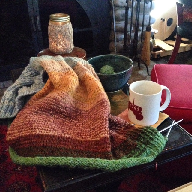 Progress on my Sheep 2 Shawl class project.