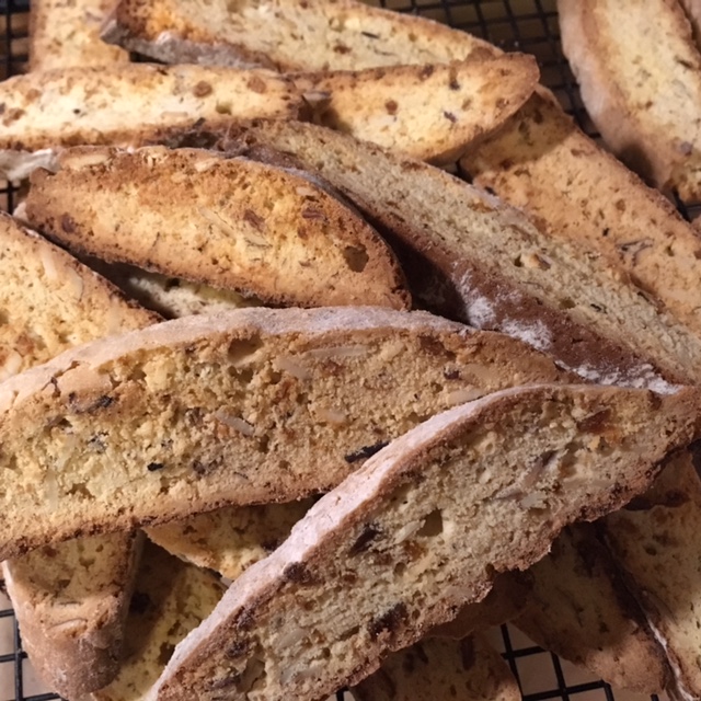 Yum! I made the Almond, Fig & Anise Biscotti by Ashley English in Taproot Issue 20.