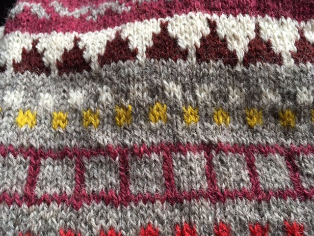 Journal Cowl progress includes a ladder and splotches of yellow and white to represent the splattered porridge and brains of the foolish couple who tried to climb to heaven.