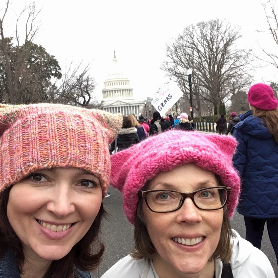 Martha and I walked from the RFK Stadium parking lot to the rally. Here we are behind the Capitol Building.