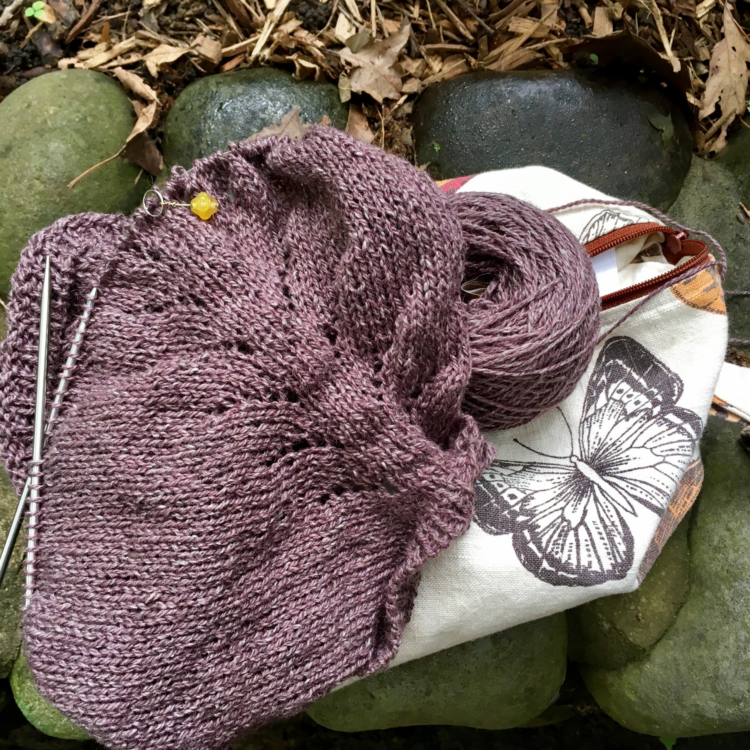 Another Tsumuzikaze top, this time in drop dead lovely Samite (bursting fig).